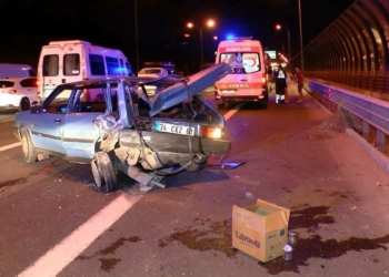 Trafik kazasında 3'ü bebek ve çocuk 6 kişi yaralandı