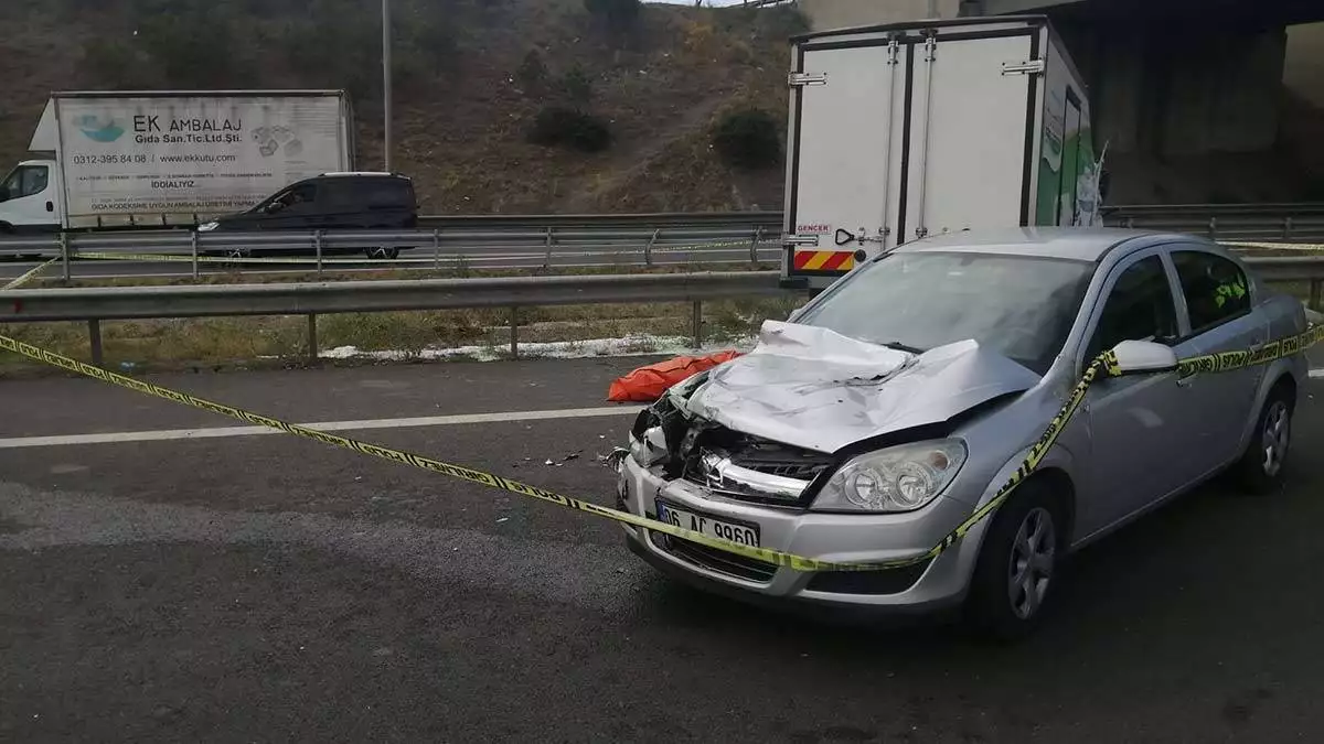 Ankara'da zincirleme kaza: 1 ölü, 2 yaralı