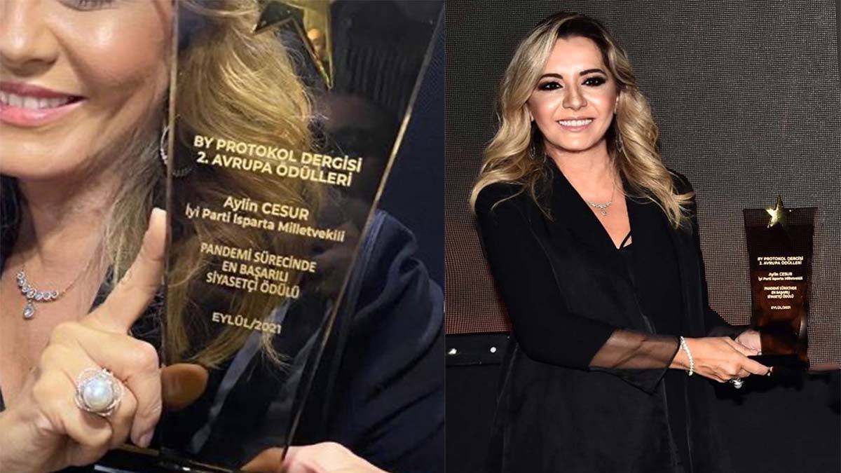 Aylin Cesur'a en başarılı siyasetçi ödülü