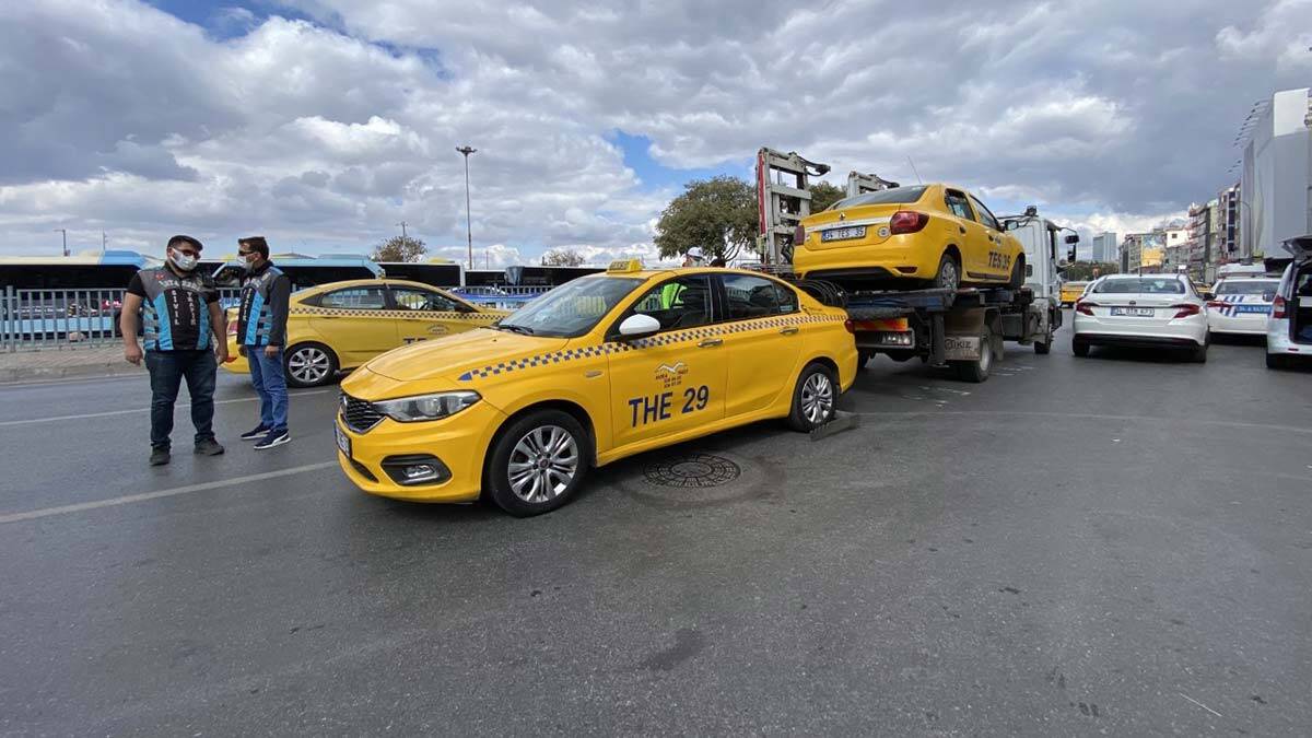 Kadıköy'de taksicilere denetim