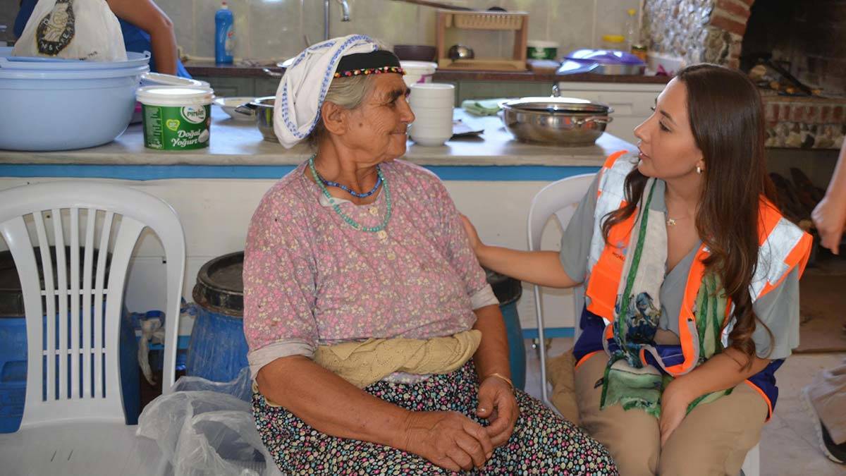 Marmaris'te yangın mağdurlarına psikolojik destek