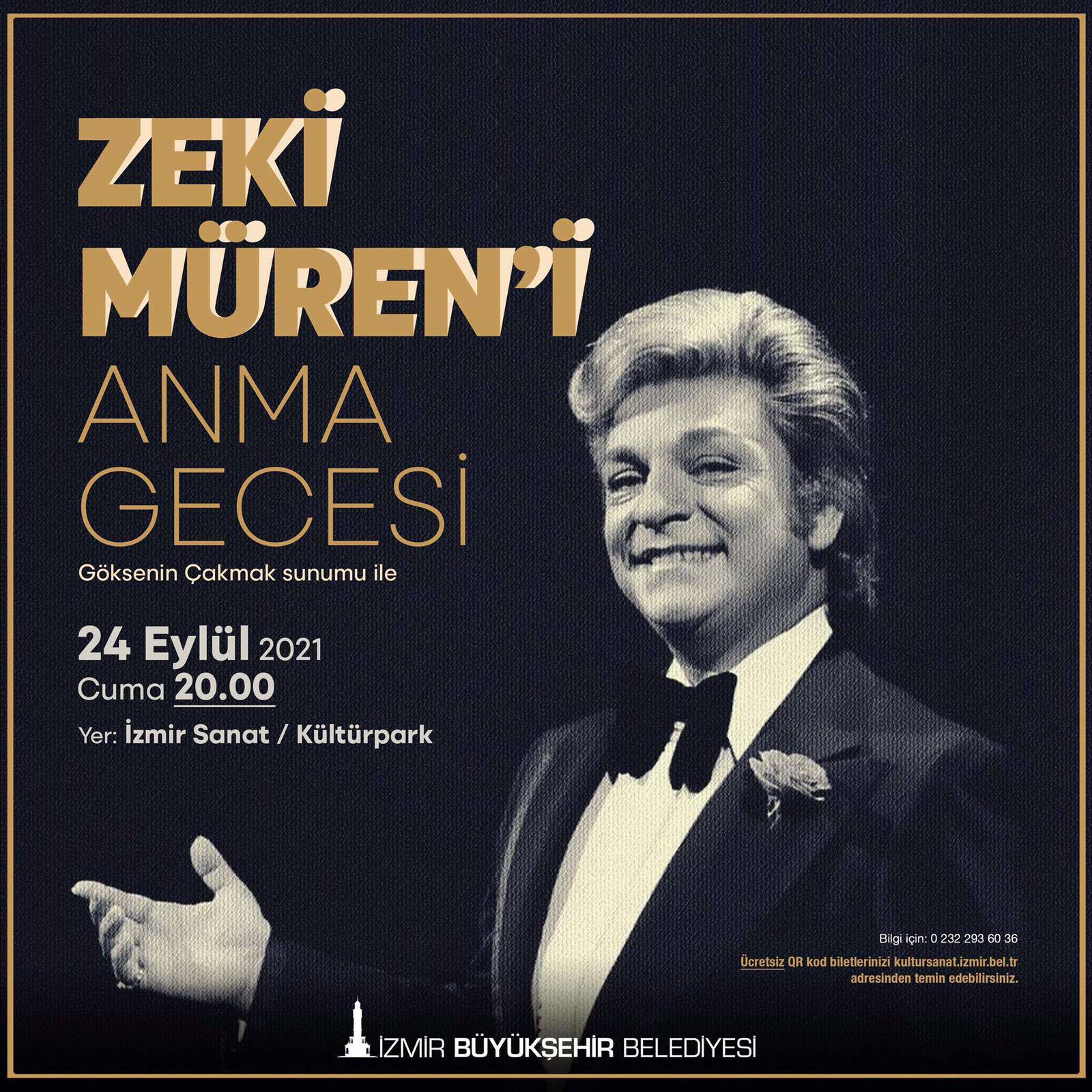 Sanat Güneşi Zeki Müren Kültürpark'ta anılacak