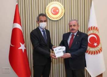 Şentop Bakan Mahmut Özer'i kabul etti