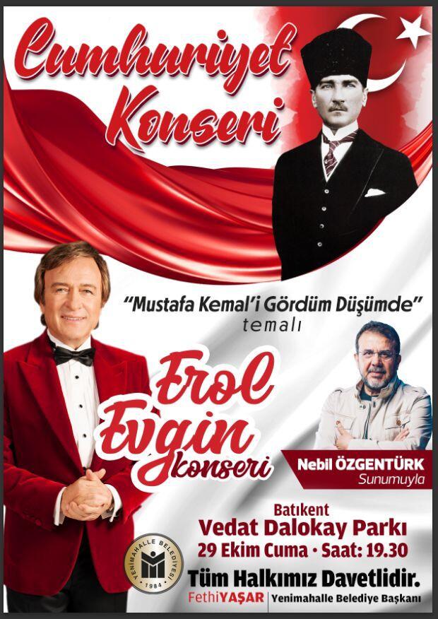 Yenimahalle'de Erol Evgin konseri