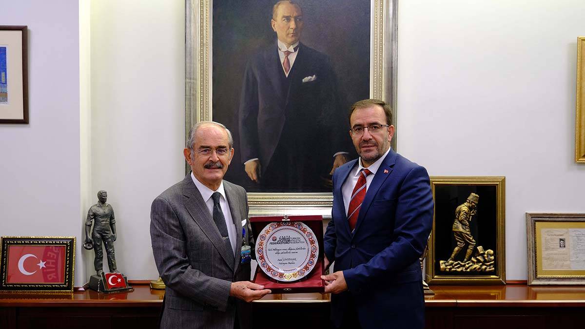 Fatih Çintimar, Yılmaz Büyükerşen'i ziyaret etti