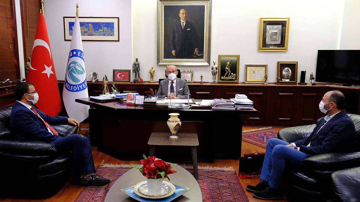 Fatih Çintimar, Yılmaz Büyükerşen'i ziyaret etti