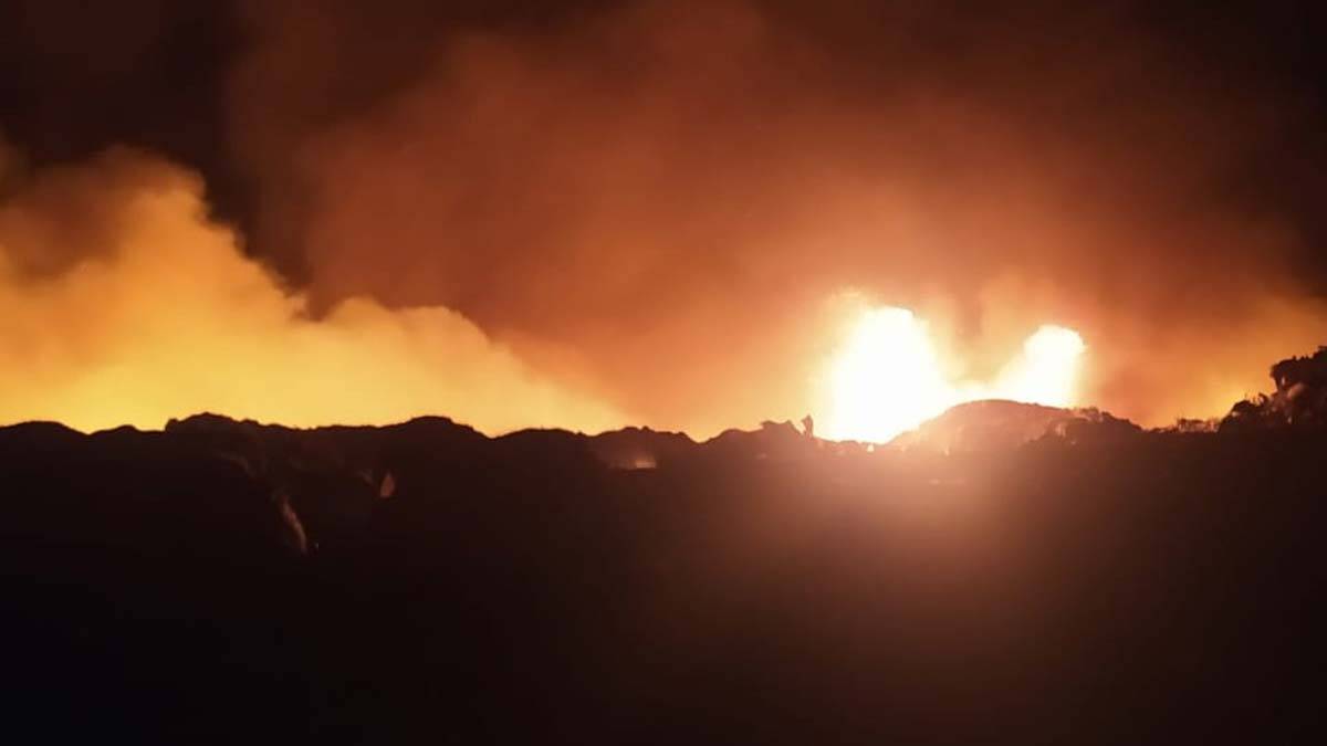 Ankara'da çöplük alanda patlama