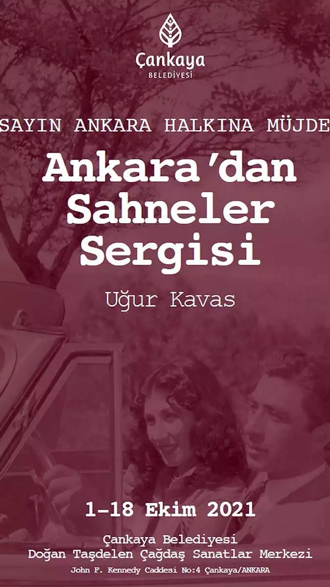 Çankaya belediyesi kültür sanat etkinlikleriyle ankara’nın merkezi olmaya devam ediyor. Sanata ve sanatçıya desteğini artırarak sürdüren çankaya belediyesi'nin kültür-sanat mekanlarında, ekim ayı "sanatla buluşma zamanı"na  dönüşüyor. Pandemi koşullarını dikkatle uygulayan çankaya'nın kültür merkezlerinde bu ay birbirinden değerli 7 sergi, ankara belgeselleri günleri ve engelsiz filmler festivali başkentli sanatseverlerle buluşacak.