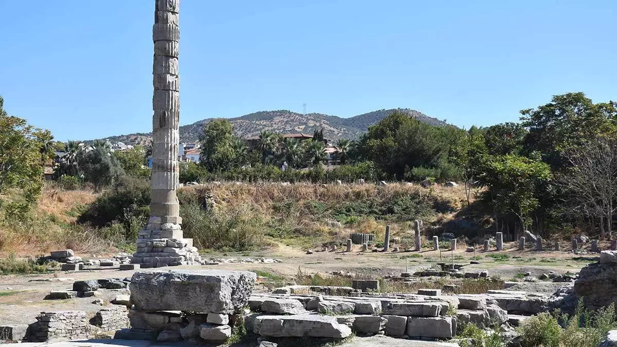 Artemis tapınağı'nda çevre düzenlemesi yapıldı