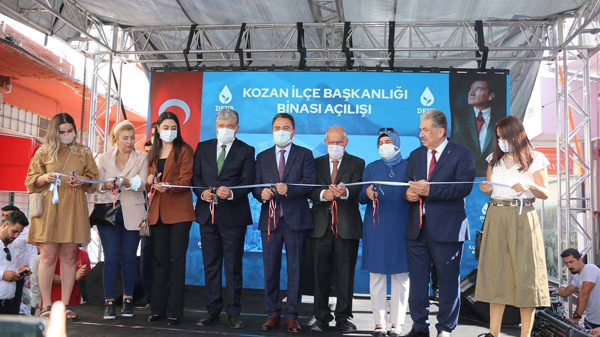 Ali Babacan Kozan'da parti binası açılışı yaptı