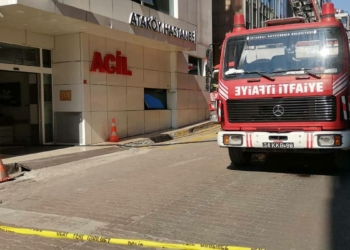 Bahçelievler'de hastanede yangın çıktı