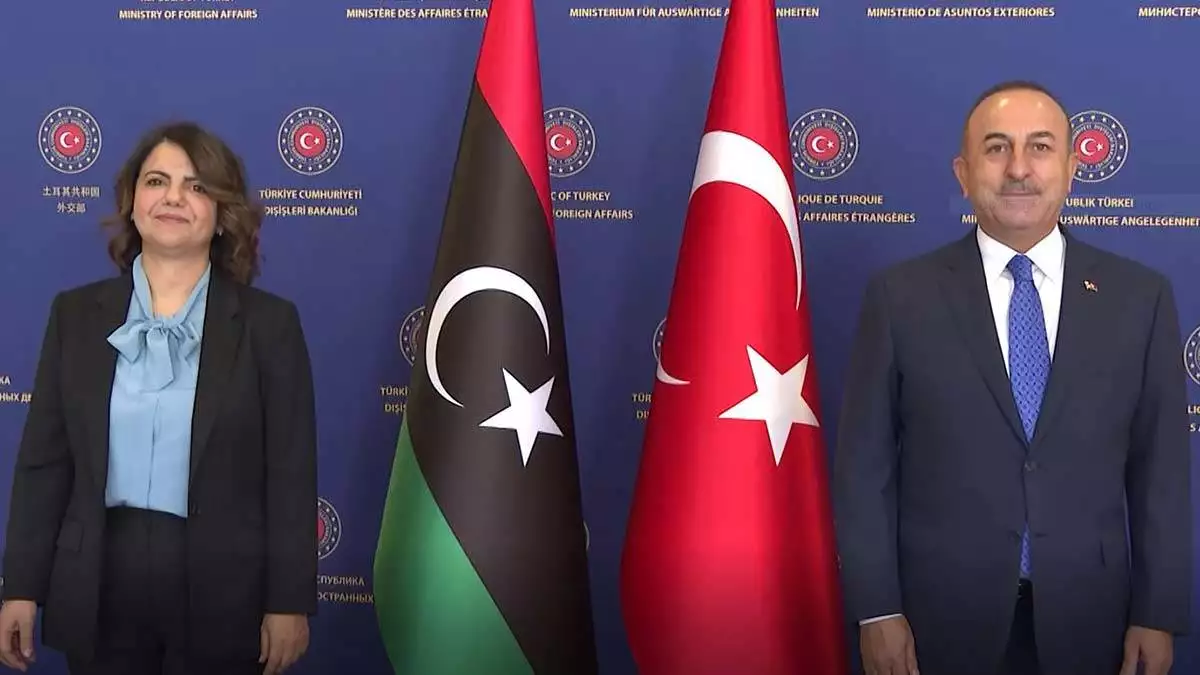 Bakan çavuşoğlu, libya dışişleri bakanı ile görüştü