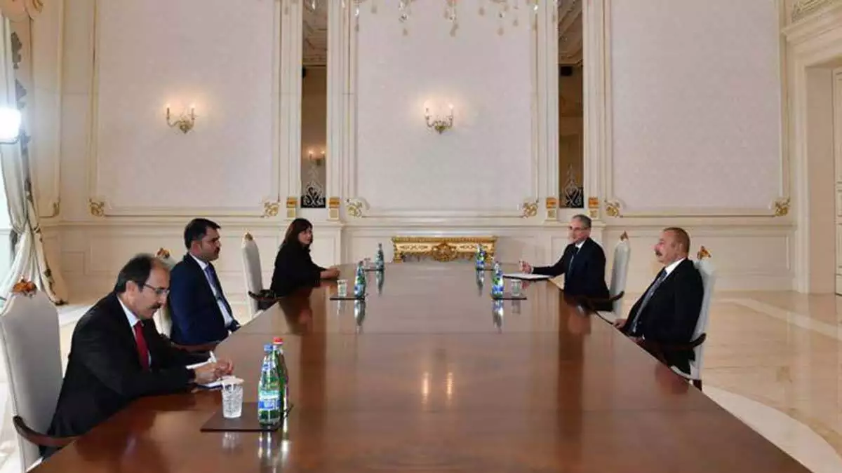 Bakan kurum, azerbaycan cumhurbaşkanı'nı ziyaret etti