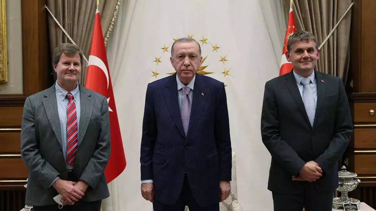 Cumhurbaşkanı, türkiye'nin otomobili girişim grubu'nun iş ortağı farasis enerji'nin ceo'su keith kepler'i kabul etti