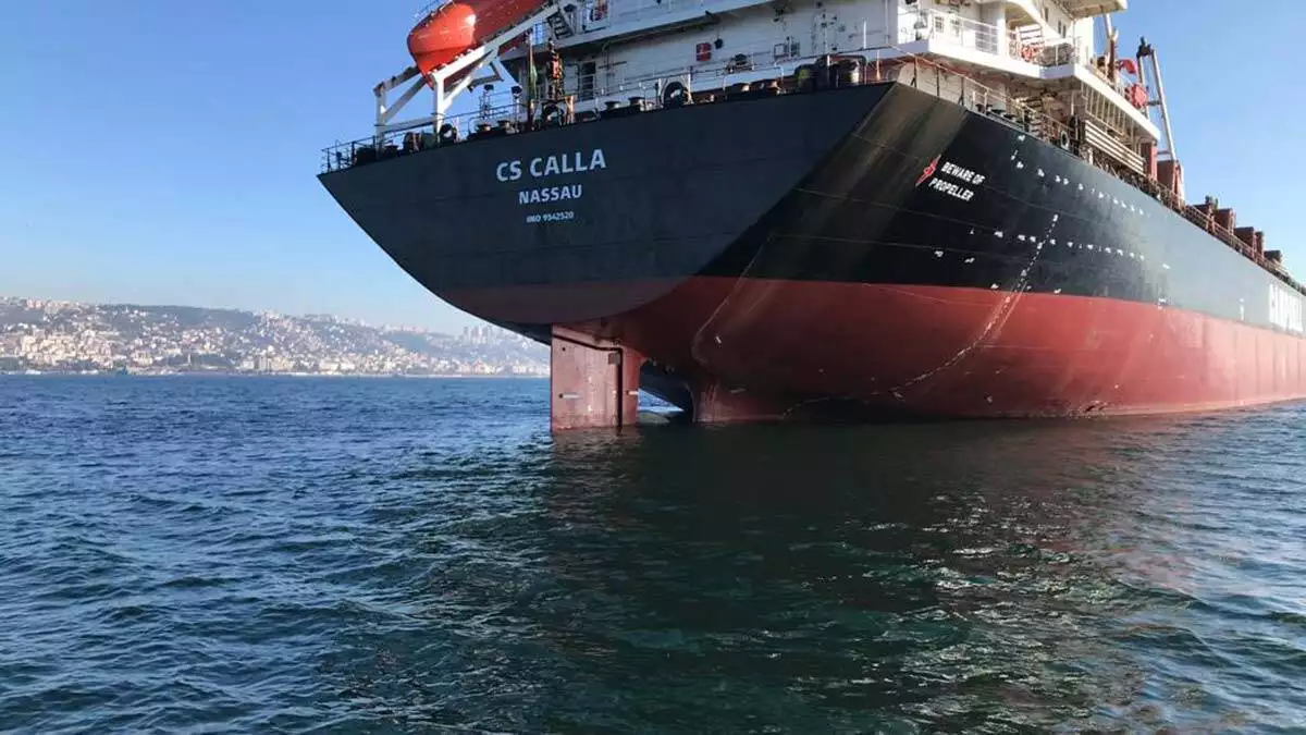 Denizi kirleten gemiye 3 milyon tl'ye yakın ceza