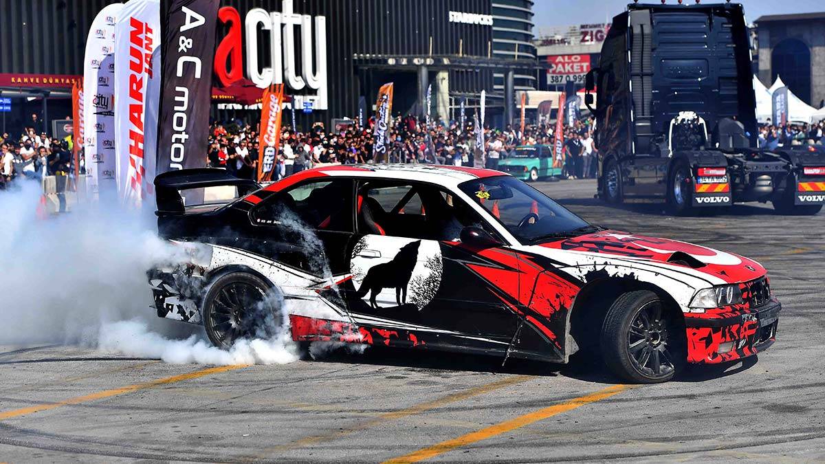 Başkent Drift ve Otomobil Festivali'ne ev sahipliği yaptı