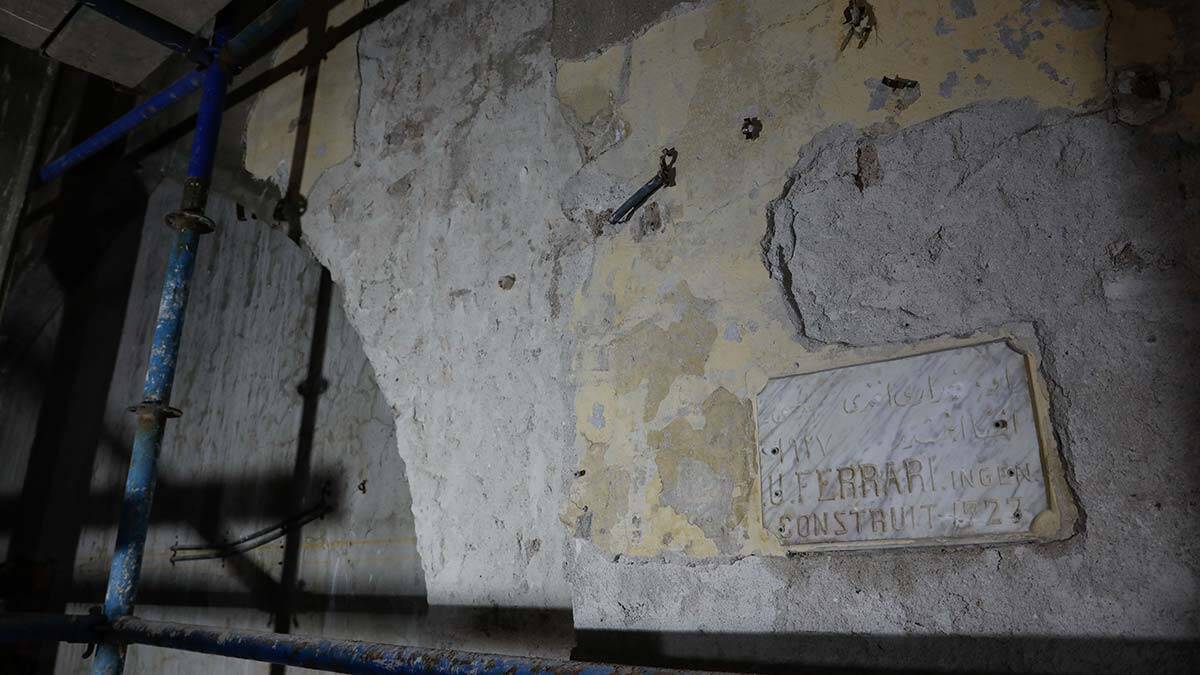 Haldun Taner Sahnesi'nde mimar kitabesi bulundu