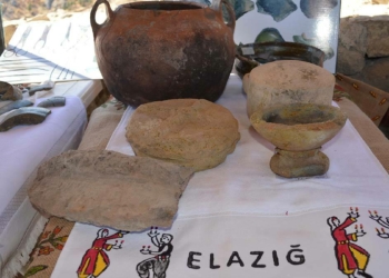 Harput Kalesi'nde 3 alan ziyaretçilere açıldı