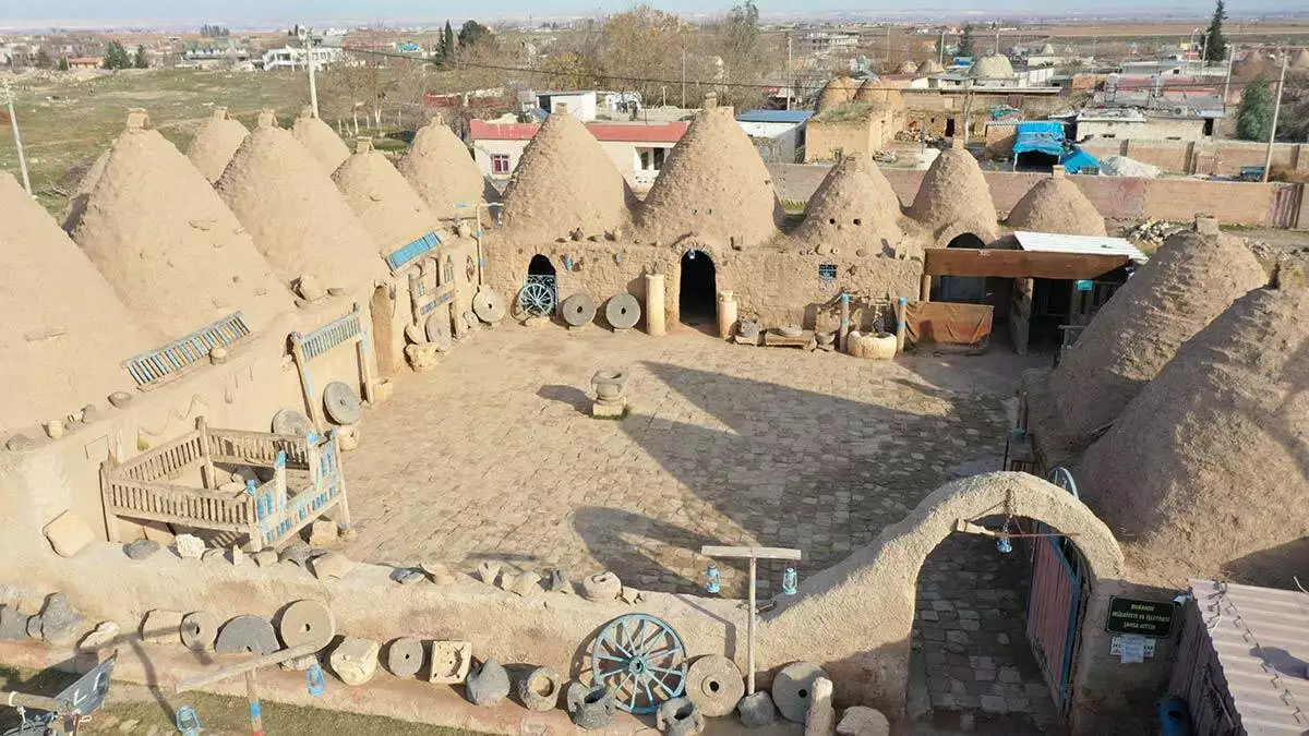 Harran'daki konik kubbeli evlerin çarpıcı özellikleri