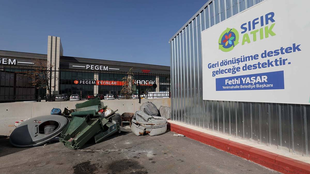Yenimahalle'den 1. sınıf Atık Getirme Merkezi