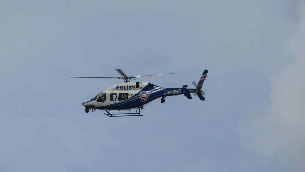 İstanbul'da helikopterli trafik denetimi