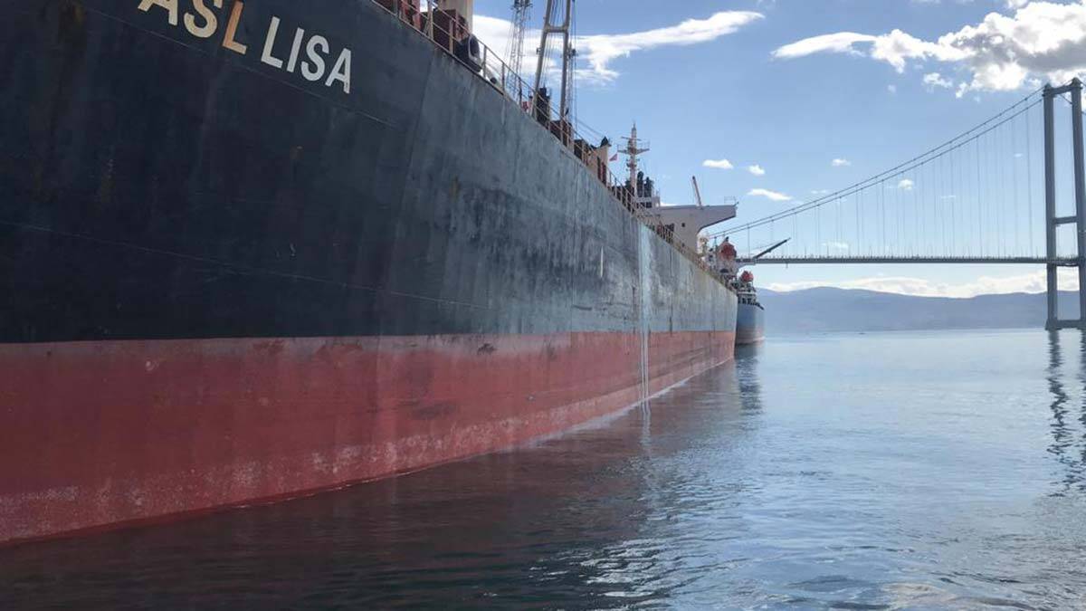 İzmit Körfezi'ni kirleten kuru yük gemisine ceza