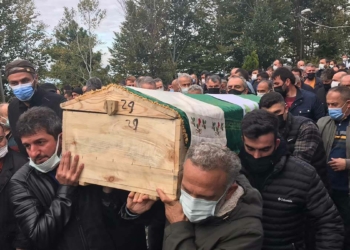 Kaçak maden ocağında ölen madenci toprağa verildi