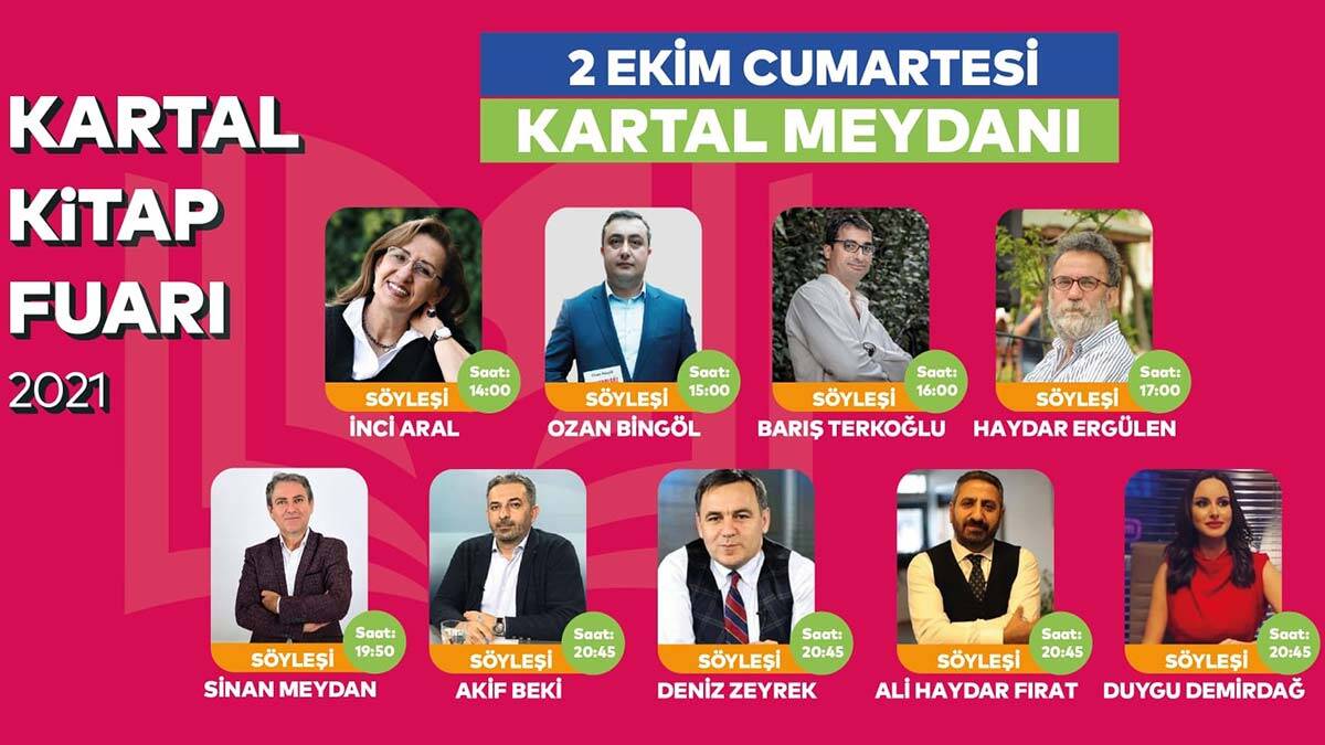 Kartal Kitap Fuarı ünlü edebiyatçıları ağırlayacak
