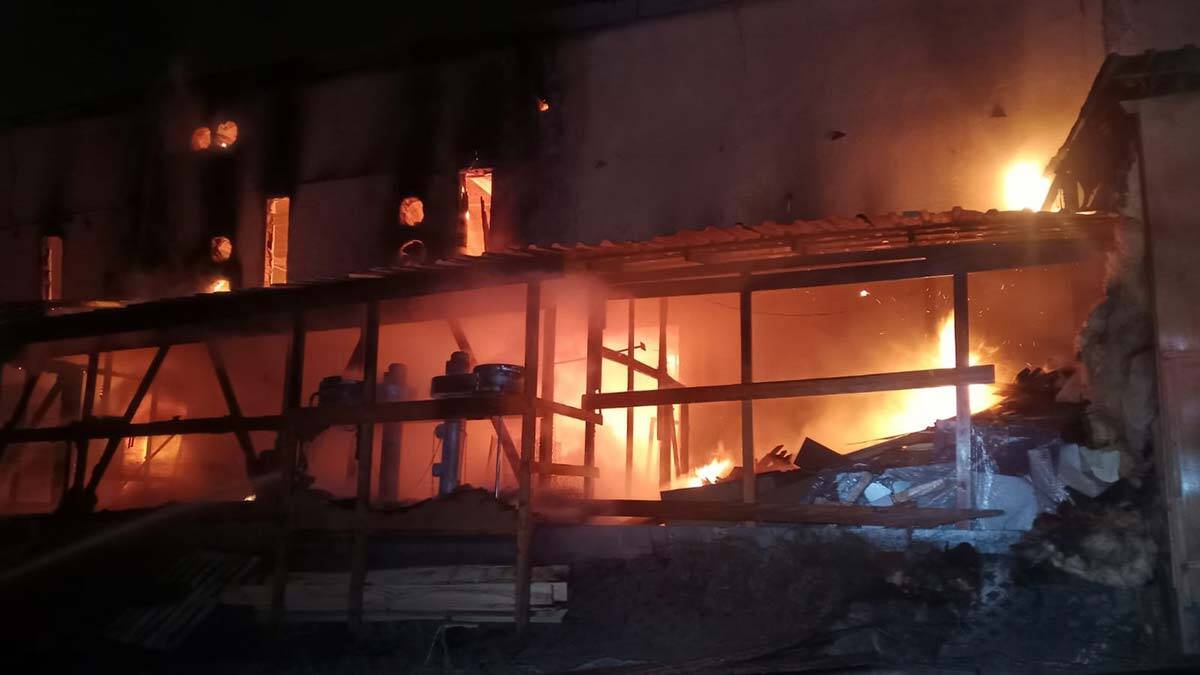 Kastamonu'da toptancılar halinde yangın