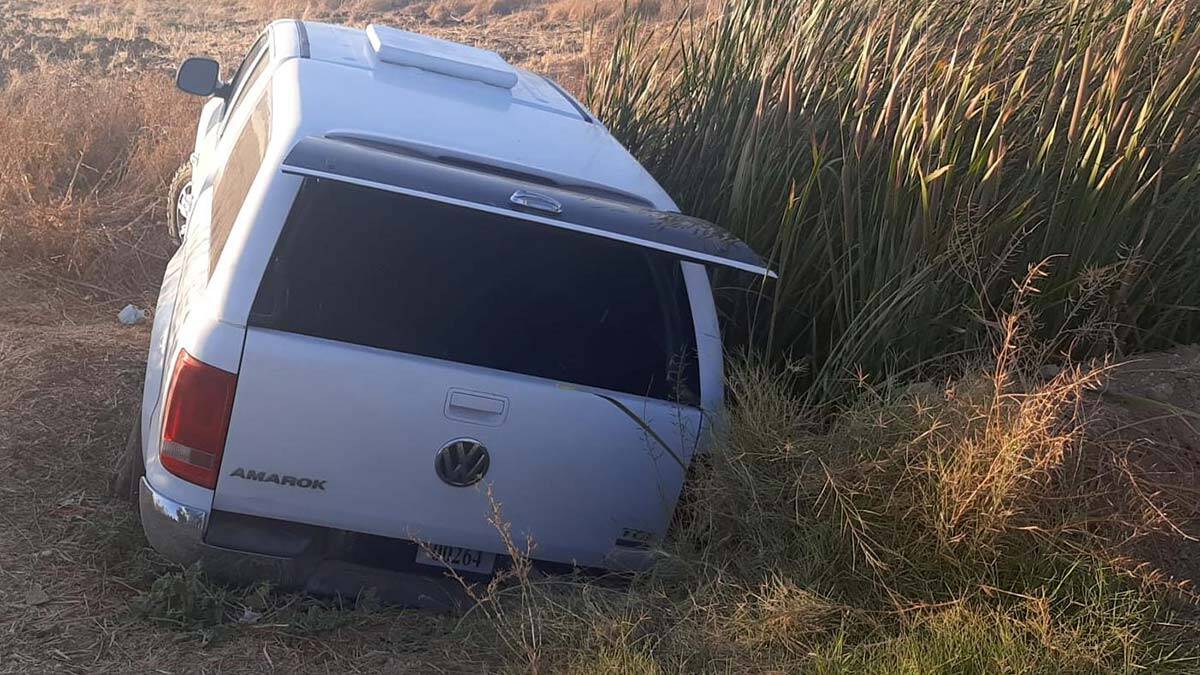 Kaza yapan araçta 9 kaçak göçmen yakalandı