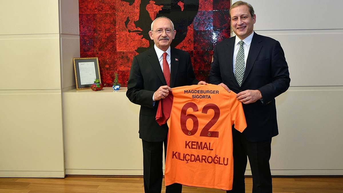 Kılıçdaroğlu Galatasaray Başkanı'nı kabul etti