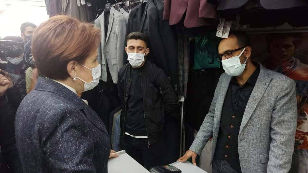 Meral Akşener Siirt'te esnaf ziyareti yaptı