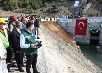 Pamukluk Barajı'nda ilk su tutma işlemi başladı