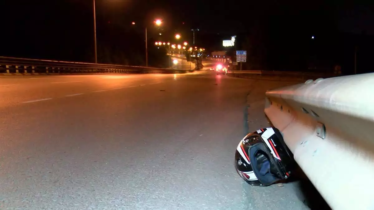 Şile otoyolu'nda motosiklet kazası: 1 ölü