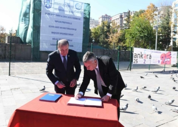 Büyükşehir Güven Anıtı'nın restorasyonuna başladı