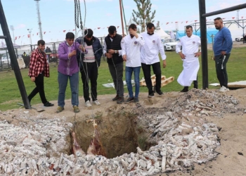 Turizm ve Lezzet Festivali'nde boğa kuyuya düştü