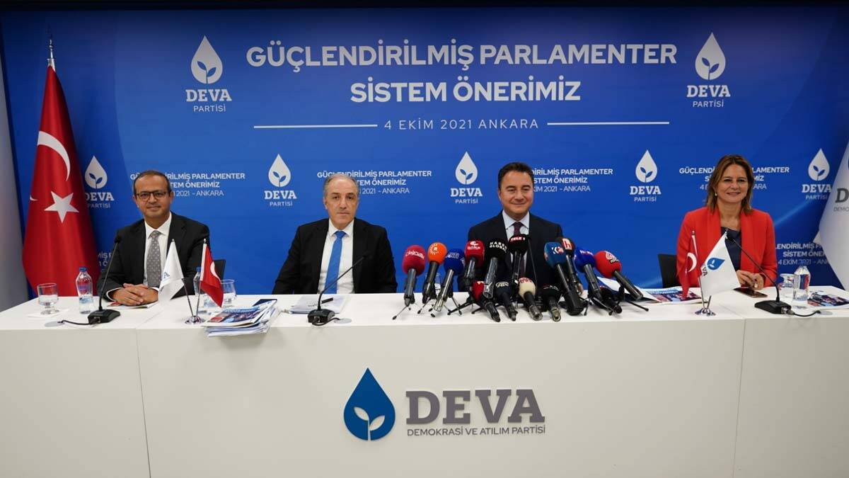 DEVA'dan Güçlendirilmiş Parlamenter Sistem önerisi