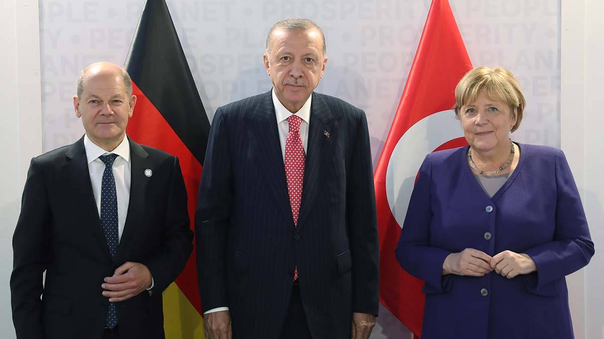 Cumhurbaşkanı Erdoğan Merkel ile görüştü