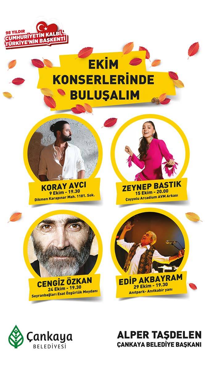 Ekim Konserleri Çankaya'da başlıyor