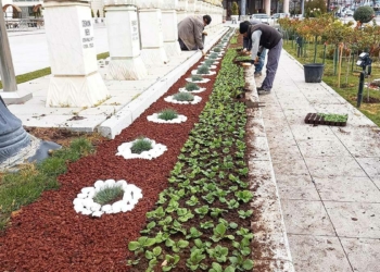 Park ve bahçelerde kış hazırlıkları sürüyor