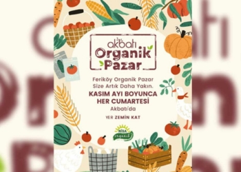 Akbatı'da organik pazar kuruldu