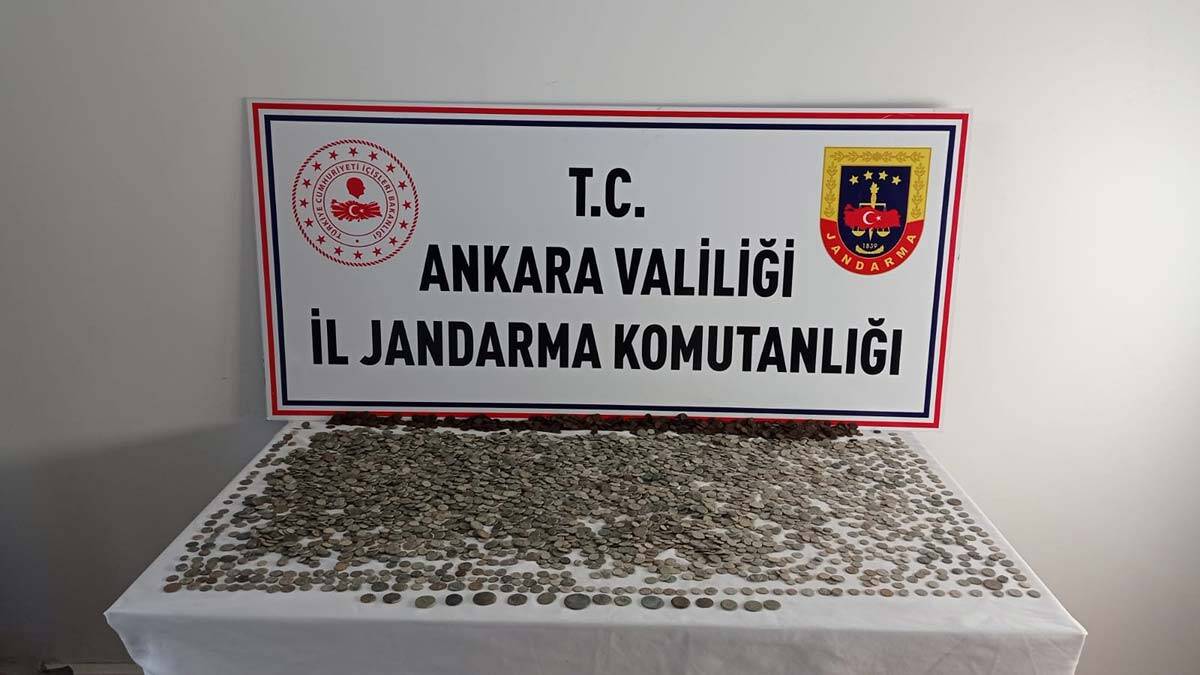 Ankara'da 7 bin 100 sikke ele geçirildi