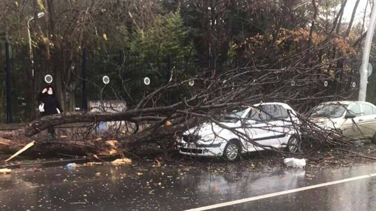 Ankara'da kuvvetli rüzgar çatıları uçurdu