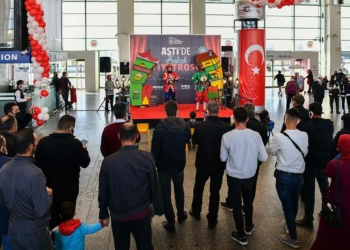 Ankara'da yolculara yönelik sanat etkinliği