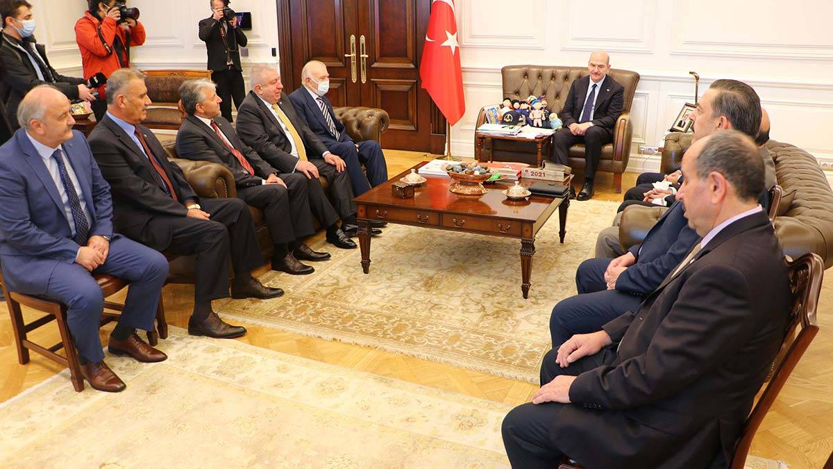 Bakan Soylu, Mustafa Acar ve heyetini kabul etti