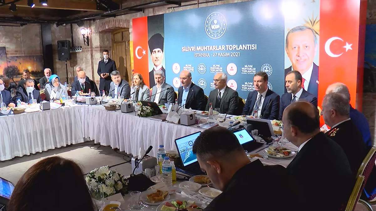 Bakan Soylu muhtarlar toplantısına katıldı