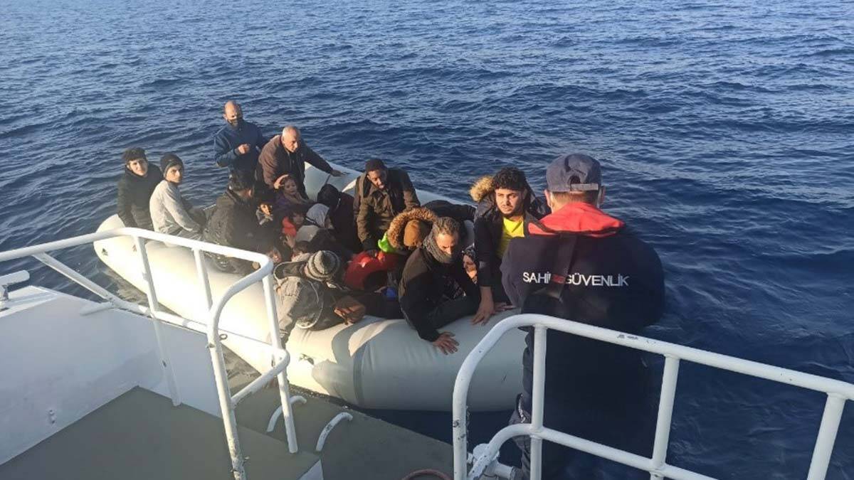 Bodrum'da kaçak göçmenler kurtarıldı