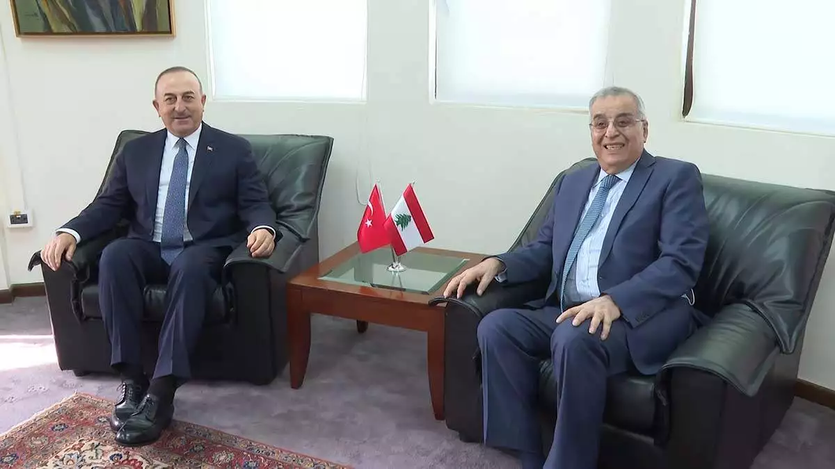Bakan çavuşoğlu, lübnan dışişleri bakanı bouhabib ile görüştü