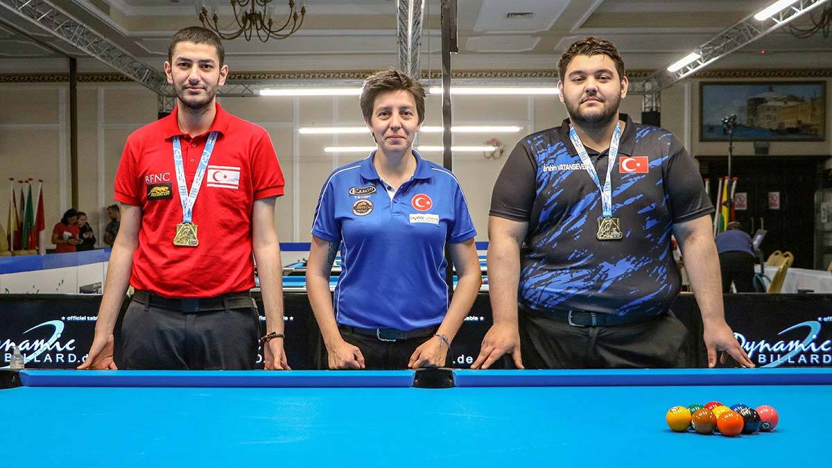 Cepli Bilardo Şampiyonası'nda 1 altın 1 bronz madalya