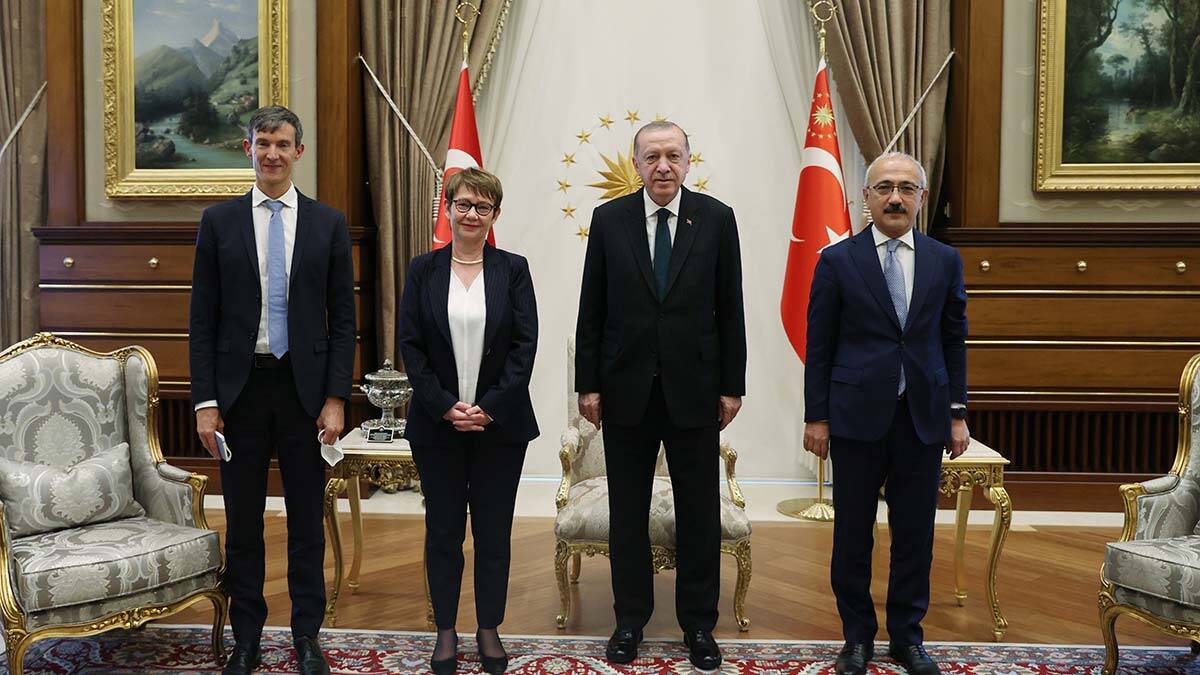 Cumhurbaşkanı Recep Tayyip Erdoğan, EBRD Başkanı Odile Renaud-Basso'yu kabul etti